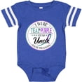 thumbnail image 3 of Inktastic Suicide Prevention- I Wear Teal and Purple for My Uncle Boys or Girls Baby Bodysuit, 3 of 5