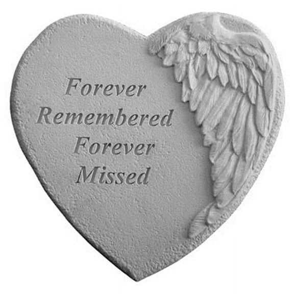 Kay Berry Winged Heart Memorial Stone - Forever Remembered...