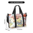 thumbnail image 3 of Lsque Sanrio Pattern Hand Travel Bag – Lightweight & Durable Oxford Luggage, Water-Repellent Carry-On with Multiple Compartments & Adjustable Strap, 3 of 8