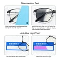 thumbnail image 5 of Retro Computer Anti Blue Light Eyewear Photochromic Sunglasses Blue Light Blocking Glasses Men Women Sunglasses Discolored Glasses BLACK SILVER, 5 of 8