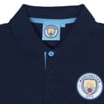 thumbnail image 3 of Manchester City FC Mens Contrast Sleeves Polo Shirt, 3 of 7
