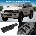 thumbnail image 2 of Interruptor de ventana eléctrica Unique Bargains No. MR601856 para el lado del conductor delantero para Mitsubishi Pajero Montero Pinin Negro, 2 of 7