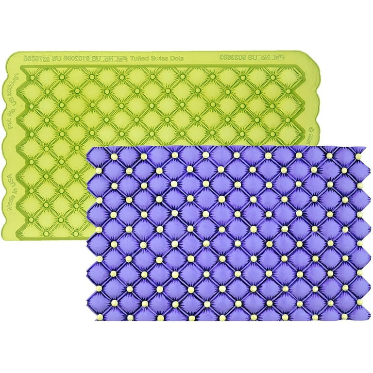 Marvelous Molds Tufted Swiss Dot Simpress Silicone Mold Cake