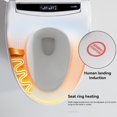 thumbnail image 3 of Smart Toilets,Portable toilet with Heated Bidet Seat,Tankless Toilets with bidet built,Automatic Flip Cover, Bidet toilet with Dryer and Warm Water,White, 3 of 4