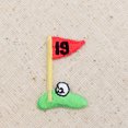 thumbnail image 2 of Small/Mini - 19th Hole - Golf Flag on Green - Iron on Applique/Embroidered Patch, 2 of 2