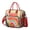 Red-21, variant on Bohemian Reusable Lunch Tote for Women, Insulated Large Cooler Bag with Retro Style, Dual Compartments & Shoulder Strap for Office, Travel or Gifts