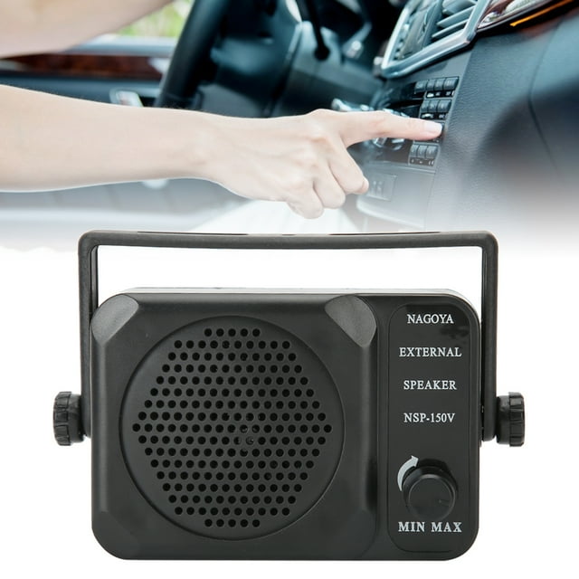 External Speaker, Car Radio External Speaker ABS 3.5mm Plug 3W for CB Radio