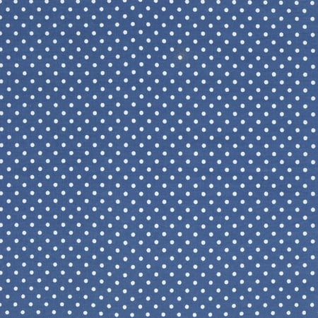 Cotton Print Quilting Fabric SHASON TEXTILE (3 Yards cut) 100% COTTON PRINT QUILTING FABRIC, SOFT BLUE / WHITE SMALL DOTS. ()