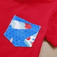 thumbnail image 4 of Gerichy 4th of July Baby Boys Outfit Toddler Summer Clothes Tee Shirt Top Casual Short Fourth of July Clothes, 4 of 6