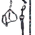 thumbnail image 2 of Collar tipo chaleco ajustable con diseño floral y correa para mayor seguridad y estilo. Juego de arnés para gatos pequeños, 2 of 8
