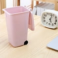 thumbnail image 5 of 4 Pack Small Trash Can Mini Curbside Bin with Lid Desk Organizer Pen Holder, 5 of 11