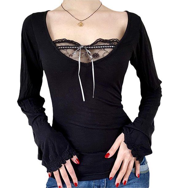Xingqing, camisetas cortas con diamantes de imitación, estampado gráfico Y2K, ropa Grunge, camiseta Retro estética de hadas, camisetas bonitas Vintage Harajuku Deng Xun unisex