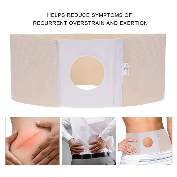 OTVIAP 3 Sizes Medical Ostomy Belt Unisex Ostomy Hernia Support Belt Abdominal Binder Brace