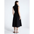 thumbnail image 2 of Free Assembly Women's and Women's Plus Sleeveless Cotton Maxi Shirtdress with Belt, Sizes XS-4X, 2 of 4