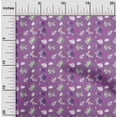 thumbnail image 2 of oneOone Polyester Spandex Purple Fabric Autumn Craft Projects Decor Fabric Printed By The Yard 56 Inch Wide, 2 of 4