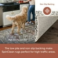thumbnail image 3 of nuLOOM Hart SpinClean Abstract Tribal Machine Washable Area Rug, 4' x 6', Hart Grey, 3 of 13