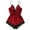 Red, variant on Lolmot Satin Lingerie for Women Teddy Lingerie Sexy Cross Backless Cami Lace Trim Bodysuit One Piece Babydoll Naughty Lingerie Sleepwear on Clearance