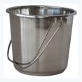 thumbnail image 2 of AmeriHome Stainless Steel Silver Bucket Set - 3 Piece - Small, 2 of 8