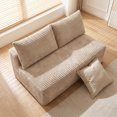 thumbnail image 4 of CQSXDA 2-Seater Corduroy Ground-Hugging Compressed Loveseat, for Small Apartment Living Room Seating, Camel, 4 of 9