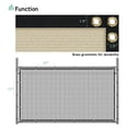 thumbnail image 6 of 5' x 18' Beige Privacy Fence Screen Heavy Duty Windscreen Mesh Fencing Shade Fabric with Brass Grommets for Outdoor Fence Garden Patio Swimming Pool, 6 of 8
