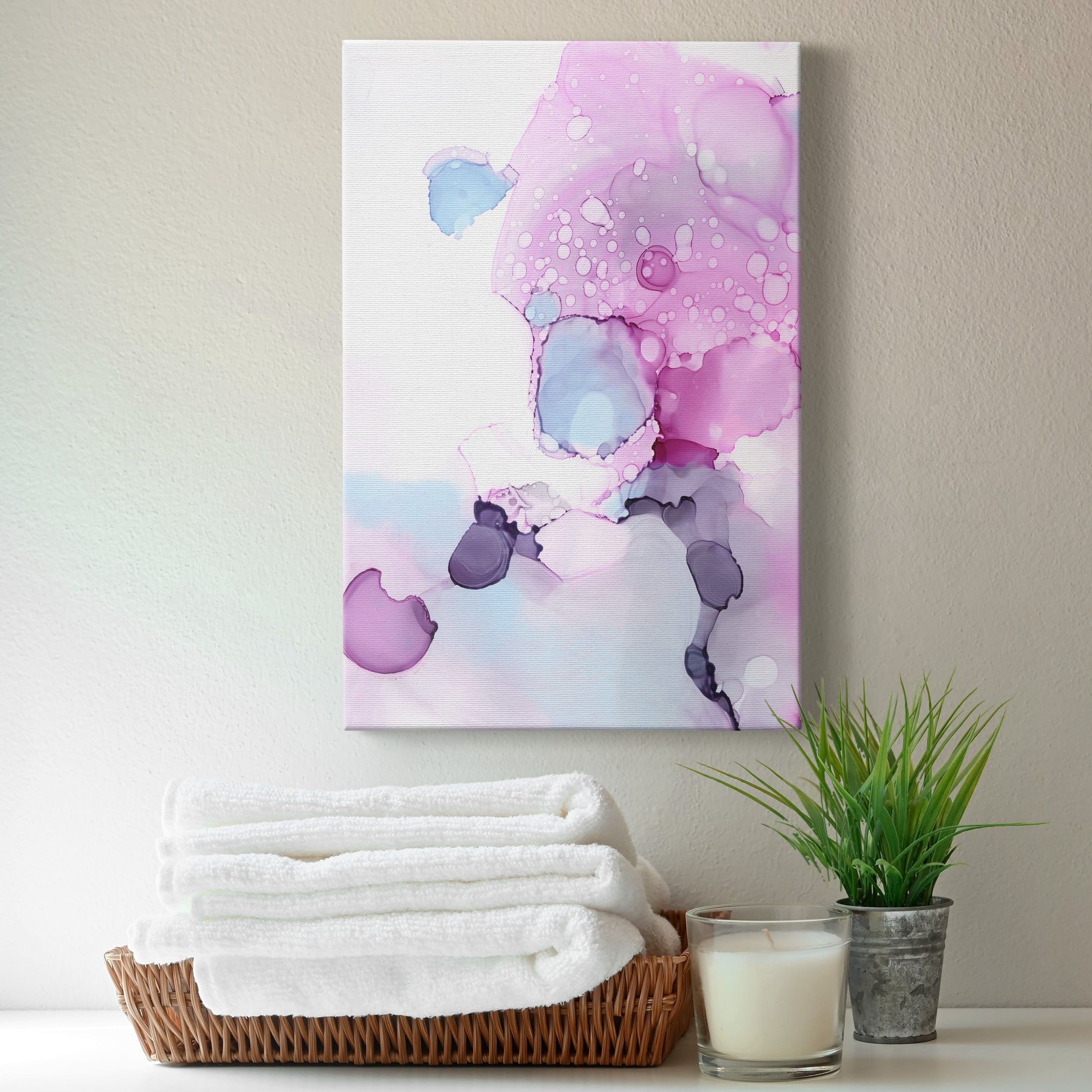 Fluid Magenta IV Premium Gallery Wrapped Canvas - Ready to Hang
