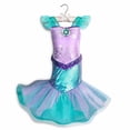 thumbnail image 1 of Disney Girls Little Mermaid Ariel Charm Princess Dresses Cosplay Kids Costume Carnival Party Children Halloween Dress Up Clothes9-10T (tag150) Gao Jinjia LED, 1 of 2