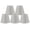 Metallic Gray, variant on Urbanest Chandelier Clip-on Shade, 3″ Top × 5″ Bottom × 4.5″ Slant Height – Replacement Lamp Shades for Chandelier, Pendant Light, Wall Sconce & Small Table Lamp, 1-Piece, Metallic Natural