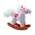 thumbnail image 3 of Fiocias Rocking Horse Animal Stuffed Animal Cushion Ornament Decor Simulation Softness Functional Suitable for Collection Living Room Office Bedroom Dec pink, 3 of 8