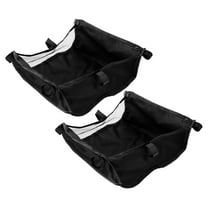 WORGEOUS 2 Pcs Pushchair Storage Basket Stroller Underseat Baby Shopping Black