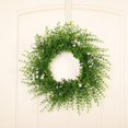 thumbnail image 3 of Hyknon Artificial Flowers Spring Leaf Wreath Plastic Artificial Plant Home Decoration Wreath Front Door Artificial Flowers for Home Office Decorations, 3 of 5