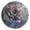 Gold, variant on Roaring Tigers Nebula Round Wall Clock Silent Analog Battery Operated Black Pointer Home Decor 9.84" Diameter