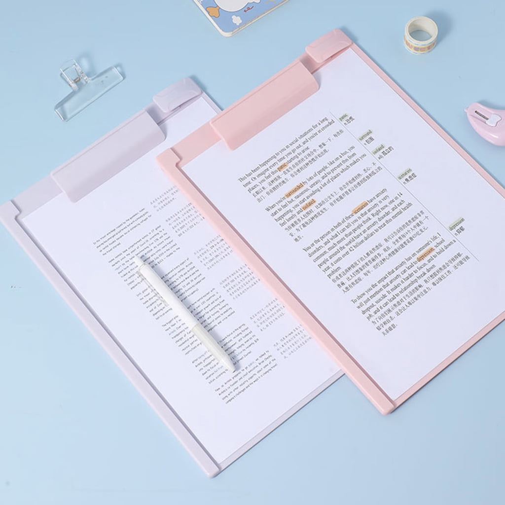 Clear Document Holder with Clip, Clipboard Clear Clip Board Acrylic Clipboard