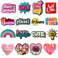 thumbnail image 2 of Recién llegados, adornos para zapatos con frases inspiradoras para Crocs, accesorios, pin, pulsera para zapatos, decoración, regalos de fiesta para niños y mujeres, 2 of 5