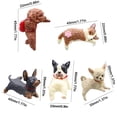 thumbnail image 3 of shyuyusa Cute Border Dog Decor Set of 5, Cartoon Animal Mini Ornament, Multi-Scene Decoration for Cup Edge, Computer Side, Car Console and Household Desktop, 3 of 9