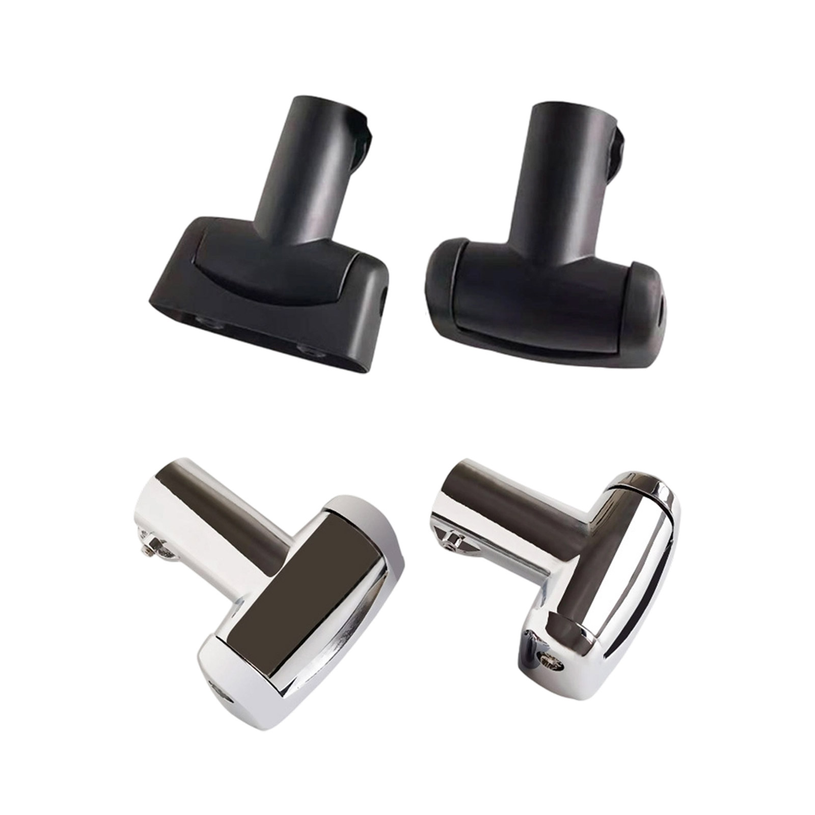 25mm Zinc Alloy Curved Shower Rod, Tool-Free Installation Bracket, Space Saving Bathroom Hook Design