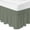 Green, variant on Forest Green White Stripes Bed Skirt King Size 18 Inch Drop, Modern Green Verticals Lines Adjustable Elastic Dust Ruffles Bedskirt for King Bed Wrap Around Pleated Mattress Frame Cover