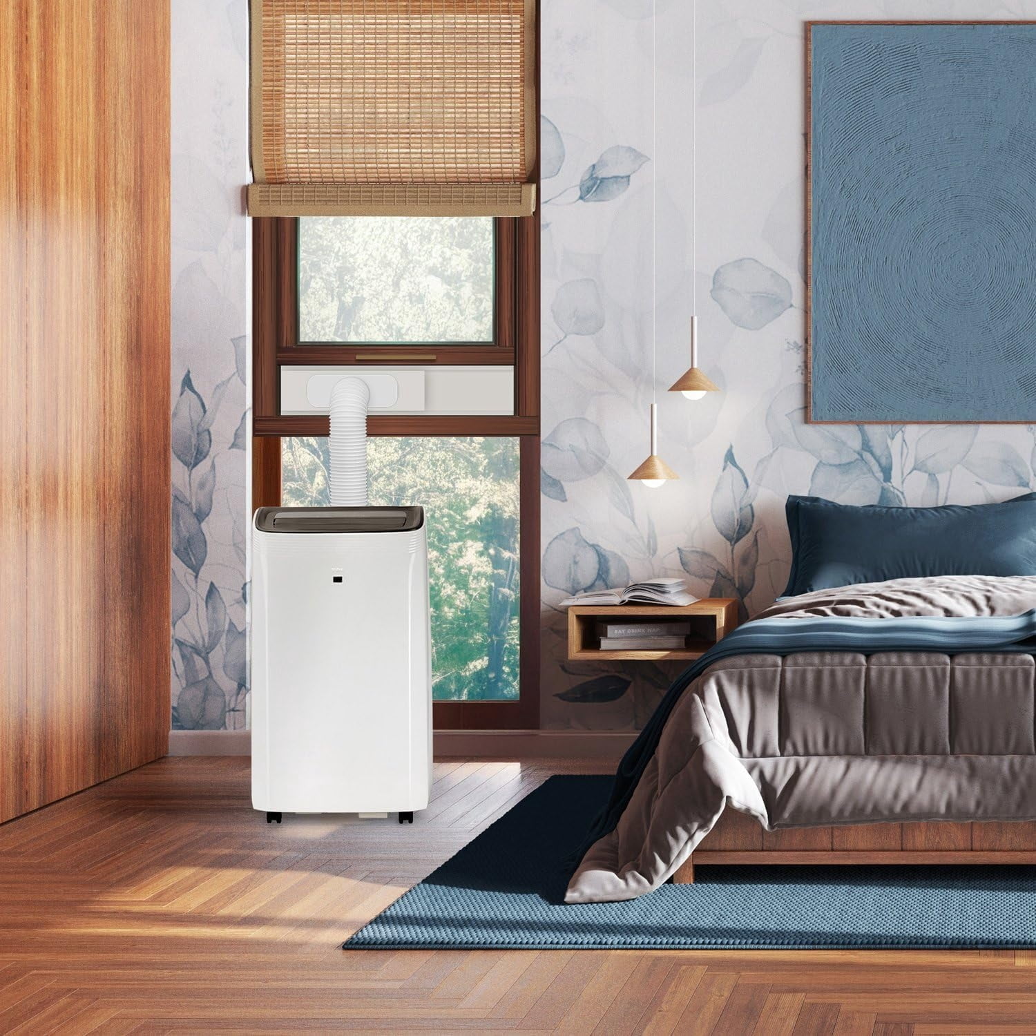 TCL H10P36W 10,000 SACC BTU (ASHRAE 14,000 BTU) Smart Portable Air Conditioner, Fan & Dehumidifier, 450 Sq. Ft, 3-Speeds, Remote Control