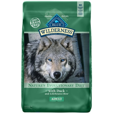 Blue Buffalo Wilderness High Protein Grain Free, Natural Adult Dry Dog Food, Duck