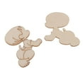 thumbnail image 3 of EHJRE 10 Crafts, Unfinished Wooden Baby Cutout Shapes, Wooden Embellishments, 3 of 7
