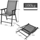thumbnail image 3 of Set de 2 sillas plegables Costway Tejido transpirable Gris 68 x 59 x 93 cm, 3 of 7