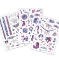 thumbnail image 2 of Nebulous stars : Temporary Tattoos - Blue (Bilingual), 2 of 3