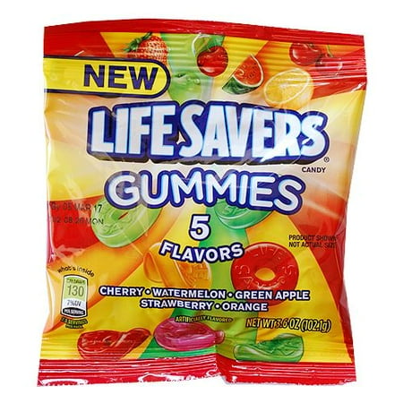 Life Savers 5 Flavors Gummy Candy - 7 oz, 49 Ct Bag