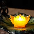thumbnail image 2 of Juego de 2 velas flotantes LED Lotus impermeables Triomphe - Nightti, 2 of 4