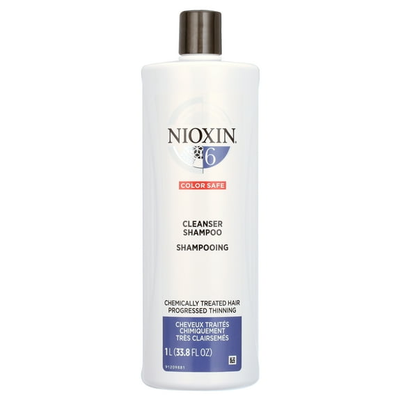 Nioxin System 6 Cleanser Shampoo, Medium To Coarse 33.8oz/1 Liter