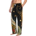 thumbnail image 6 of Hirioo Abstract Gold Floral Galaxy for Men's PJ Pajama Pants Sleep Pants Men's Home Trousers with Pockets,S-3XL-X-Large, 6 of 6