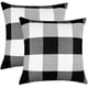 thumbnail image 1 of Juego de 2 fundas de almohada a cuadros a cuadros, funda de cojín, lino de poliéster para decoración del hogar de otoño, 18 x 18 pulgadas Namotu CZJJ-ZC7-2, 1 of 7