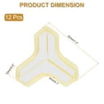 thumbnail image 2 of Uxcell Protecteurs d'Angle 12 Pcs Protecteurs d'Angle de Table Garde d'Angle de Meuble et Pare-Chocs de Bords (en Forme de T, Jaune), 2 of 6