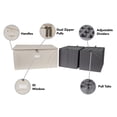 thumbnail image 3 of Covermates Keepsakes - Adjustable Zip-Top Storage Box - Configurable FlexGrid Compartments - Heavy Duty Polyester- Reinforced Handles - Stackable Design - Indoor Storage, Beige Heather, 3 of 8
