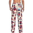 thumbnail image 3 of Uemuo Rocket Pattern Pattern Men's Wide Leg Palazzo Lounge Pants with Pockets Light Weight Loose Comfy Casual Pajama Pants-Small, 3 of 9