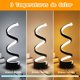 thumbnail image 4 of Lámpara de Mesa, Lámpara USB con Diseño Espiral Moderno 3 Colores de Luz Ajustable y Brillo Regulable Iluminación Suave para Dormitorio Oficina Salón y Estantería, 4 of 7